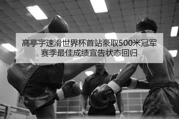 高亭宇速滑世界杯首站豪取500米冠军 赛季最佳成绩宣告状态回归